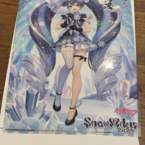Yuki Miku 2025 Clear Visual Poster Hatsune Tokki F/S-M501 from japan Rare  Good