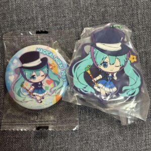 Hatsune Miku Magical Mirai 2023 Can Badge Keychain F/S-M501 from japan Rare  Goo