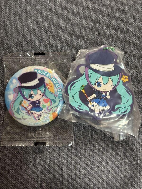 Hatsune Miku Magical Mirai 2023 Can Badge Keychain F/S-M501 from japan Rare  Goo