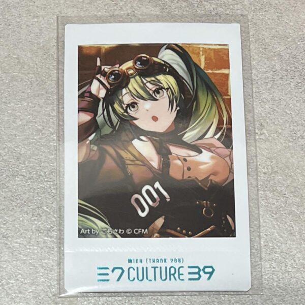39Culture 2024 Miku Culture Cheki Hatsune F/S-M501 from japan Rare  Good conditi
