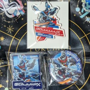 Gundam Zeke Ax Can Badge Acrylic Clip 3 Pieces F/S-M503 from japan Rare  Good co