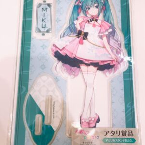 Hatsune Miku Acrylic Stand Big Atari Prize F/S-M501 from japan Rare  Good condit