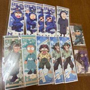 Nintama Rantaro Long Sticker Twin Wafer Card F/S-M501 from japan Rare  Good cond