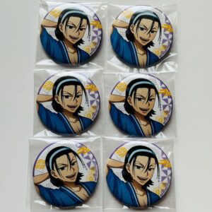 Yowamushi Pedal Gokurakuyu Todo Jinpachi Can Badge F/S-M501 from japan Rare  Goo