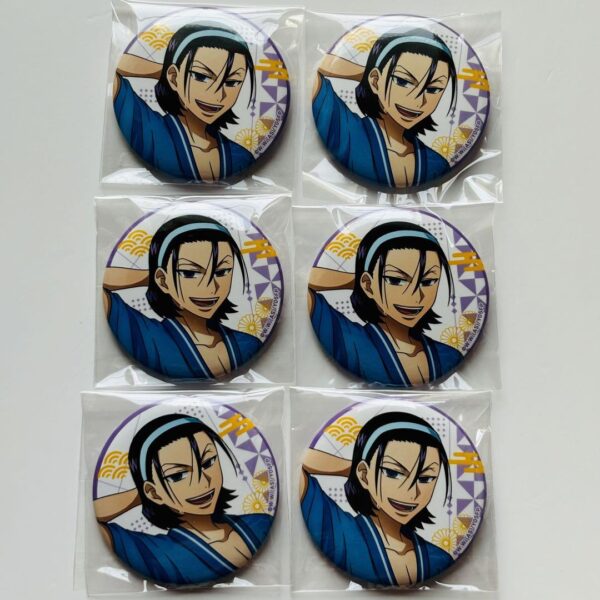 Yowamushi Pedal Gokurakuyu Todo Jinpachi Can Badge F/S-M501 from japan Rare  Goo