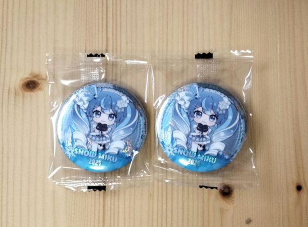 Gacha Yuki Miku Play 2025 Prize C Can Badge B 2-Piece Set F/S-M501 from japan Ra