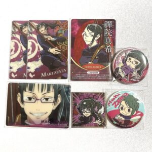 Jujutsu Kaisen Wafer Card Yoshinoya Metaka Man Chocolate Can Badge Zenin Maki F/
