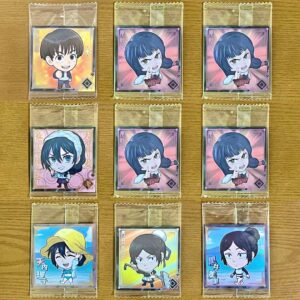 Jujutsu Kaisen Seal Wafer 6 Annai Riko Kuroi Misato Haibara Oo 9-Piece Set F/S-M
