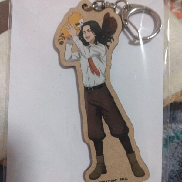 Tokyo Revengers Rascal Wooden Keychain Baji Keisuke F/S-M501 from japan Rare  Go