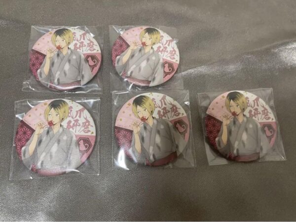 Haikyuu Shining Festival Can Badge 5 Pieces F/S-M501 from japan Rare  Good condi