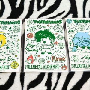 Fullmetal Alchemist Tokyu Hands Limited Postcards 3 Types Ed Al Roy Laminated F/