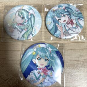 Hatsune Miku 3 Can Badges Magical Mirai 2024 F/S-M501 from japan Rare  Good cond