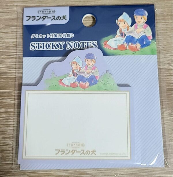 Flanders Dog Die-Cut Sticky Notes 50 F/S-M501 from japan Rare  Good condition