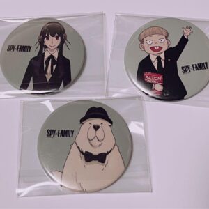 Spy Family Exhibition Can Badge F/S-M501 from japan Rare  Good condition