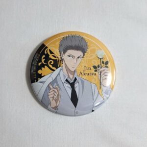 Tennipuri Full Color Can Badge Akutsu Jin F/S-M501 from japan Rare  Good conditi