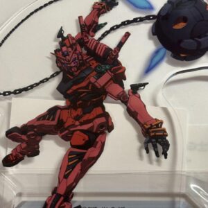 Mobile Suit Gundam Zeke Axe Red Char Acrylic Stand F/S-M503 from japan Rare  Goo