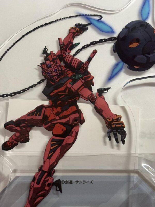 Mobile Suit Gundam Zeke Axe Red Char Acrylic Stand F/S-M503 from japan Rare  Goo