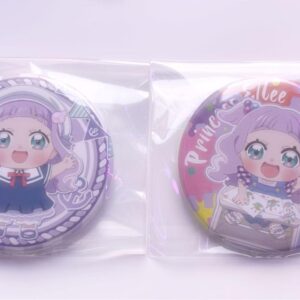 Hirogaru Sky Precure Princess L Can Badge F/S-M501 from japan Rare  Good conditi