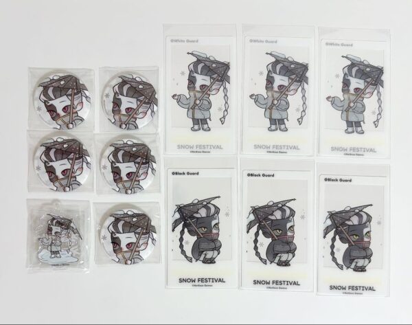 Personality V Identityv Snow Festival Black And White Impermanence Can Badge Etc