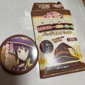 Konosuba 2 Megumin Can Badge Collection F/S-M503 from japan Rare  Good condition