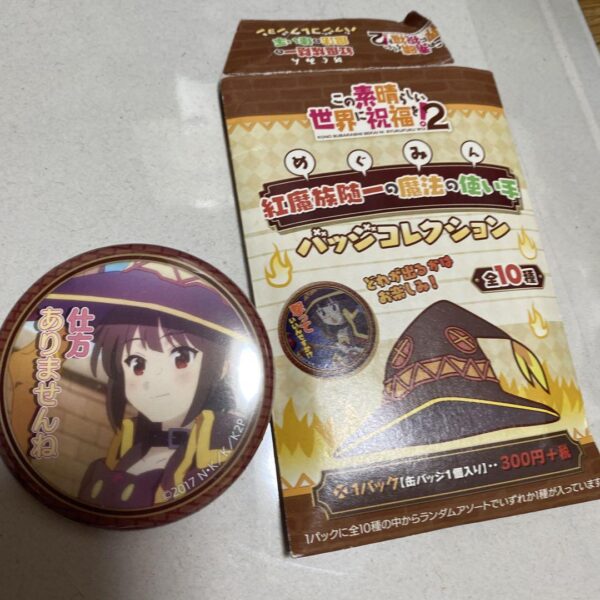 Konosuba 2 Megumin Can Badge Collection F/S-M503 from japan Rare  Good condition