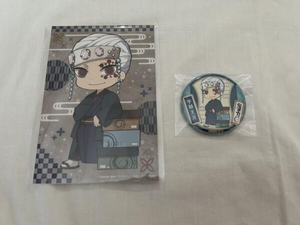 Demon Slayer: Kimetsu No Yaiba Marui Department Store Postcard Can Badge Uzui Te