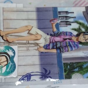 Yowamushi Pedal Beach House Lottery Prize E Heart Can Badge Clear File Set Todo