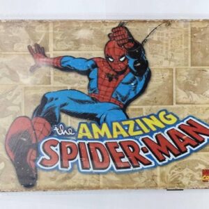 Spiderman Side Tin Sign Board Iron Plate Metal F/S-M501 from japan Rare  Good co