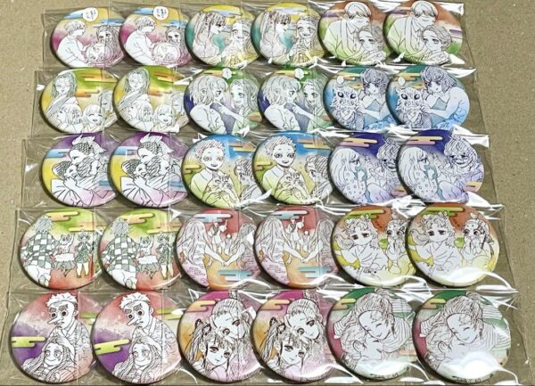 Demon Slayer: Kimetsu No Yaiba Original Art Exhibition Petit Can Badge 30 Piece