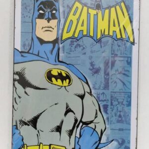Batman Blue Tin Signboard Iron Metal Plate F/S-M501 from japan Rare  Good condit