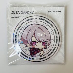 Personality 5 Zeta Division Sasori Can Badge F/S-M501 from japan Rare  Good cond