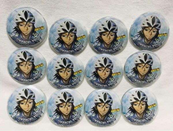 Yowamushi Pedal Capsule Can Badge Collection Todo Jinpachi 12-Piece Set F/S-M501