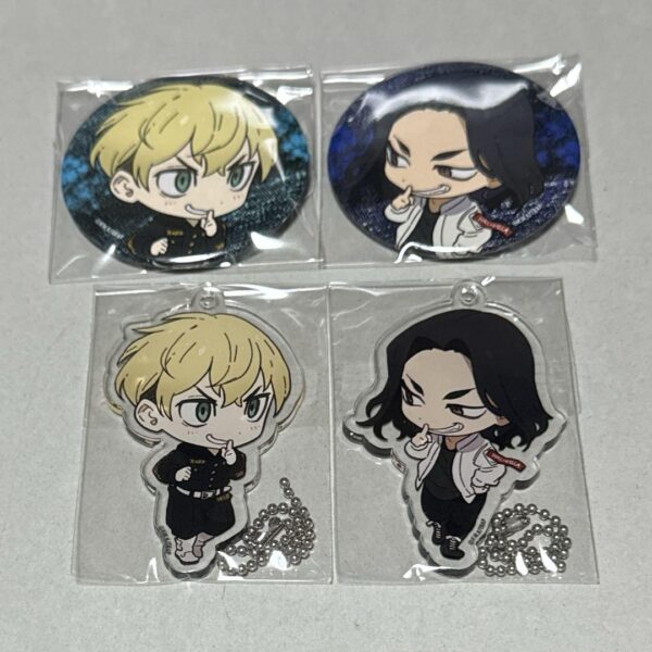Tokyo Revengers Can Badge Acrylic Keychain Bachi Keisuke Matsuno Chifuyu Set F/S