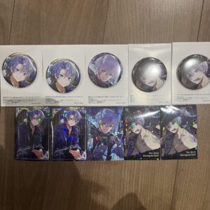 Taito Lottery Neo Porte G Prize Can Badge Sticker Set White Snow Raid F/S-M501 f