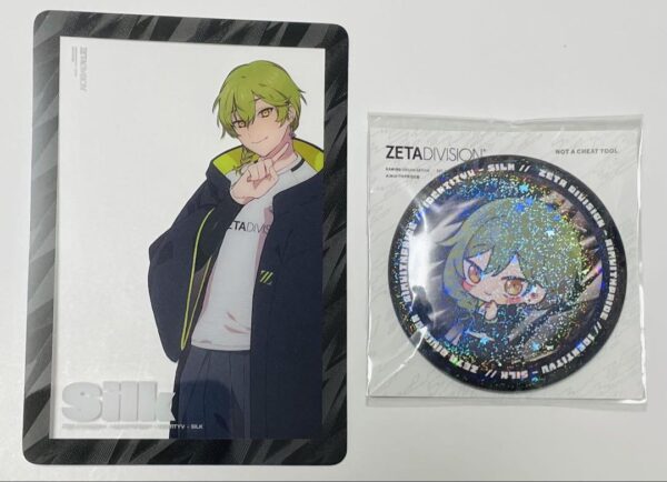 Personality 5 Zeta Division Silk Shiruku Can Badge F/S-M501 from japan Rare  Goo