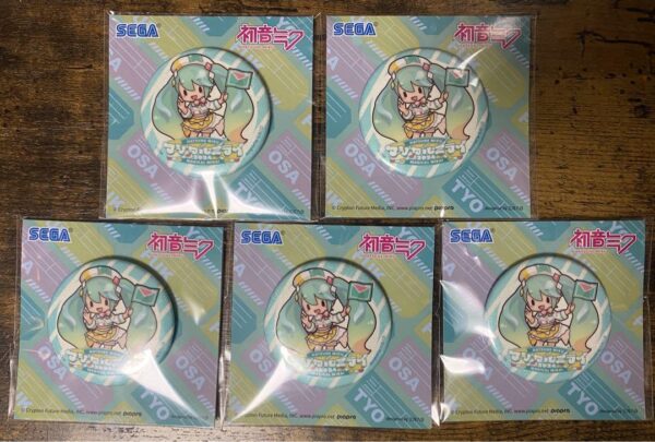 Magical Mirai 2024 Fluffy Puchi Plush Toy Can Badge Hatsune Miku 5-Piece Set F/S