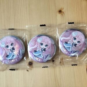 Gacha Yuki Miku Play 2025 Prize C Can Badge Megurine Luka 3-Piece Set F/S-M501 f