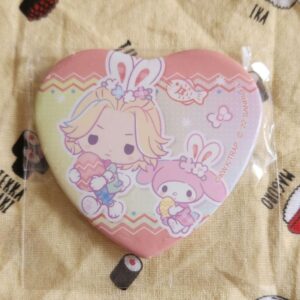 Tokyo Revengers Sanrio Easter Sano Manjiro Heart Can Badge F/S-M501 from japan R