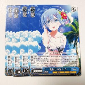 Love Light Rem Td Set Of 4 Re:Zero Vis F/S-M503 from japan Rare  Good condition