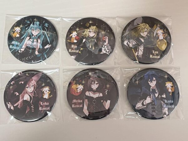 Hatsune Miku Vocaloid Halloween Rascal Collaboration Can Badge Set Of 6 F/S-M501