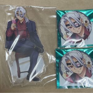 Demon Slayer: Kimetsu No Yaiba Pure Cafe Acrylic Stand Can Badge Uzui Tengen F/S