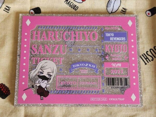 Tokyo Revengers Kyoto Toei Uzumasa Movie Village Bonus Glitter Acrylic Card Sanz