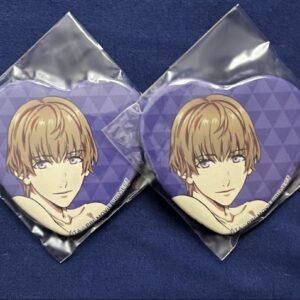 Oo Eiji Heart Can Badge Family Mart Maji Love Kingdom Utapuri 2 Pieces F/S-M501