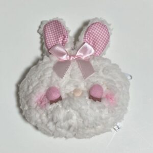 Kushurumu Fluffy Rabbit Pouch White Keychain Gacha F/S-M503 from japan Rare  Goo
