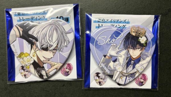 Tokyo Aliens Tenkubashi Sho Amemiya Reiji Heart-Shaped Can Badge F/S-M501 from j