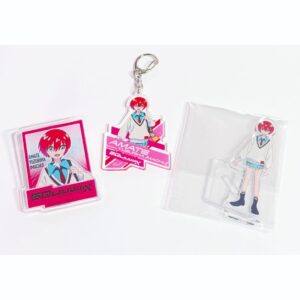 Machu Siegax Acrylic Keychain Stand Badge Set F/S-M503 from japan Rare  Good con