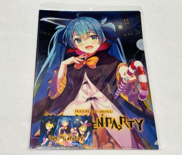 Hatsune Miku Halloween Party Clear File F/S-M501 from japan Rare  Good condition