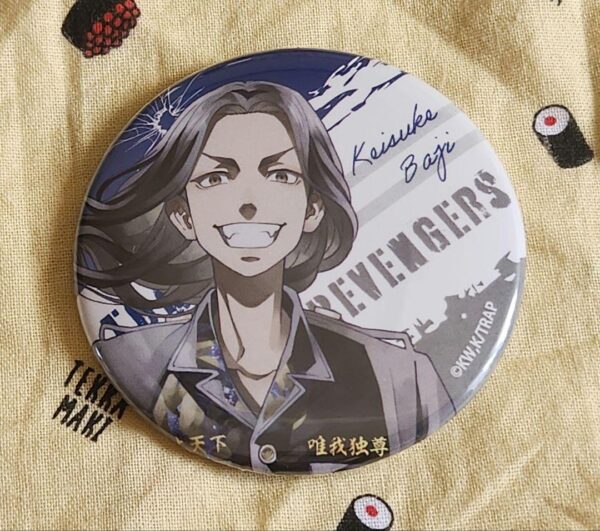 Tokyo Revengers Bachi Keisuke Can Badge F/S-M501 from japan Rare  Good condition