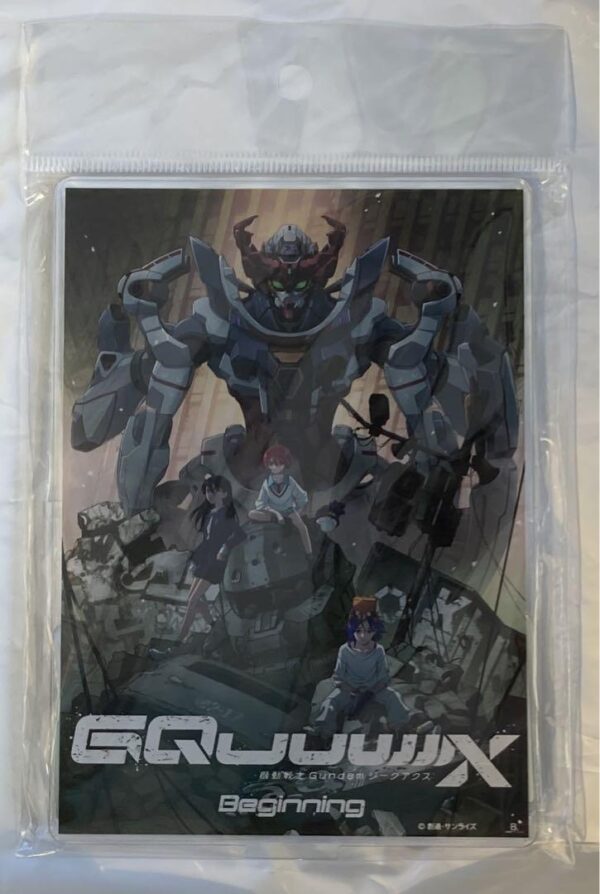 Gquuuuux Movie Key Visual Acrylic Stand Zeke Axe Gundam F/S-M503 from japan Rare