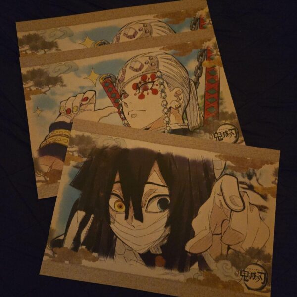 Demon Slayer: Kimetsu No Yaiba Ufotable Cafe Placemat Uzui Tengen Iguro Obanai F
